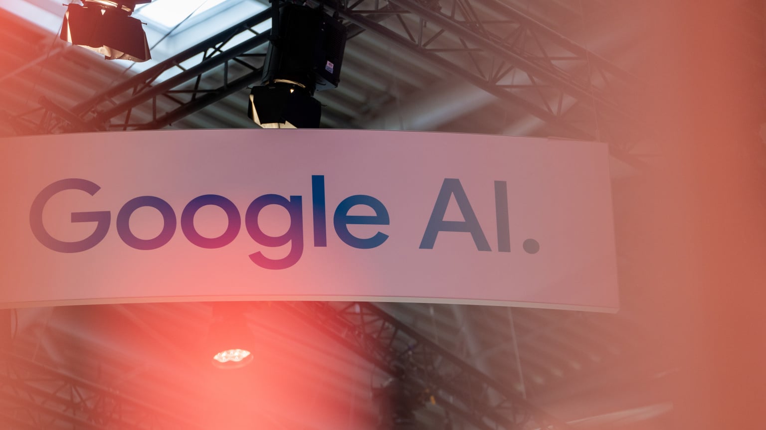 google ai logo on a sign 