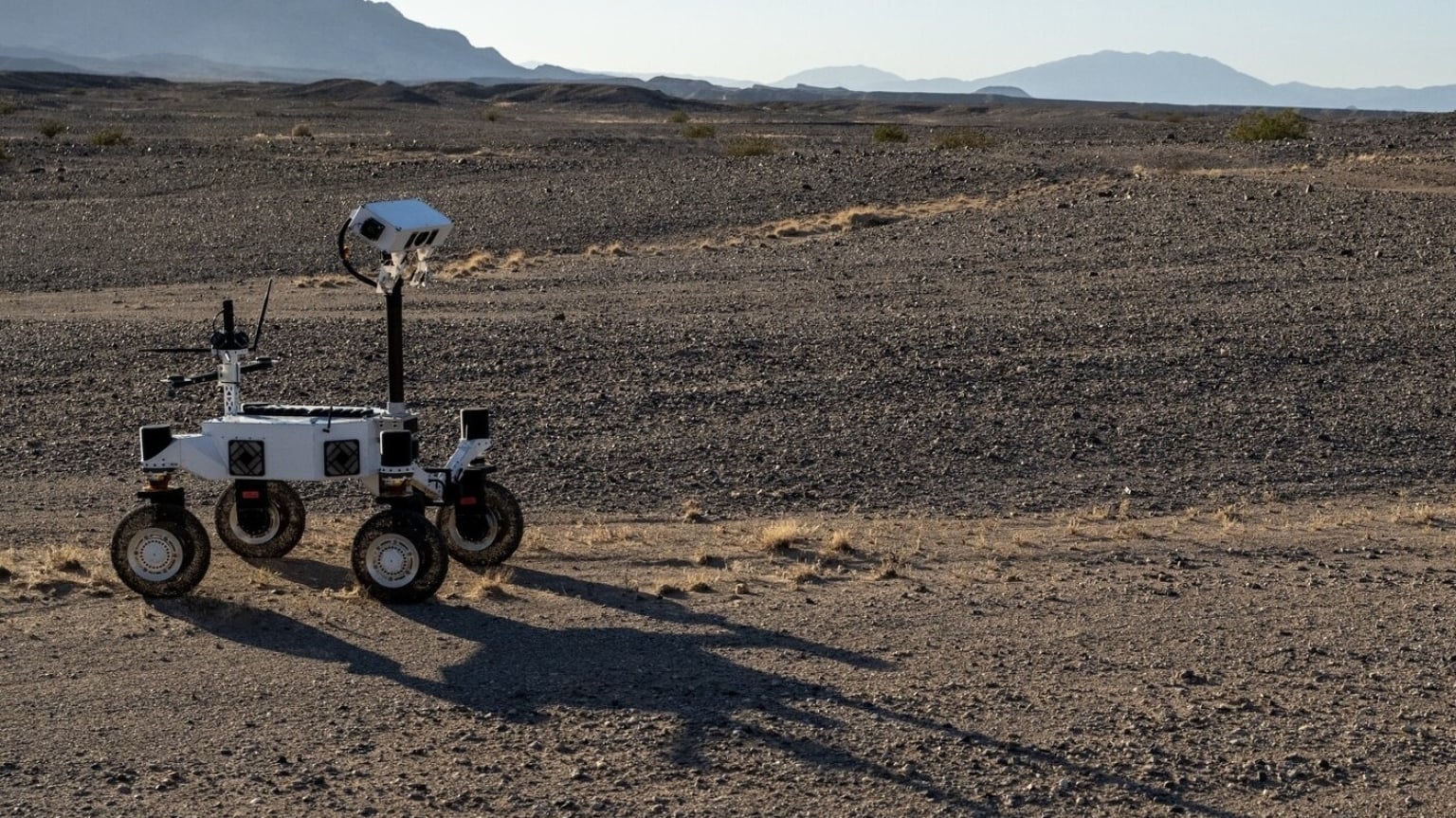 ERNEST rover prototype preparing for a field test in Southern California