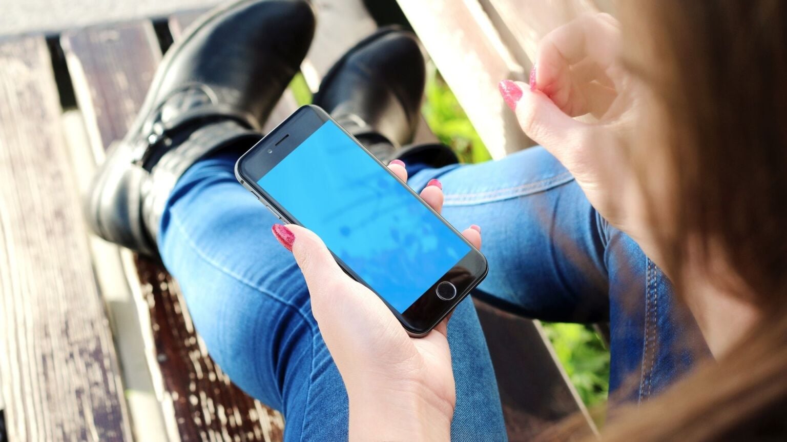 phone in hand