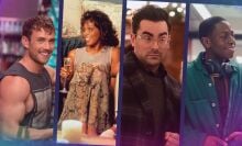 Scenes from "Fire Island," "Waiting to Exhale," "Happiest Season," and "Rye Lane."