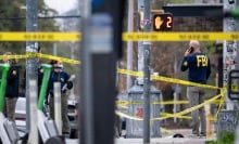 Members of the FBI on scene after a mass shooting in Austin, Texas in March 2026.