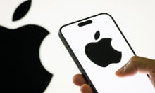 iPhone with Apple logo