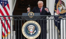 President Donald Trump at the White House