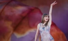 Taylor Swift performs at the Eras Tour.