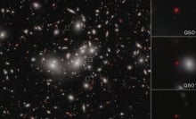 Webb observing a little red dot gravitationally lensed in the early universe