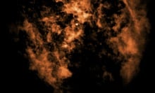 ALMA image revealing a cone-shaped gap near Milky Way's black hole