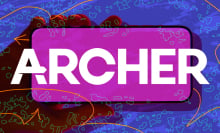 archer logo on phone