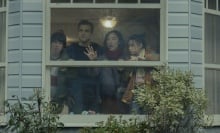 A family panics inside their home in a still from Netflix's "The Last House."