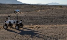 ERNEST rover prototype preparing for a field test in Southern California