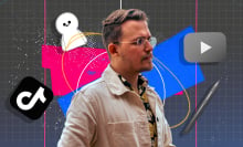 CircleToonsHD composite with logos from YouTube, TikTok, and his cartoon avatar. 