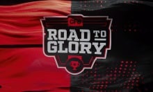 flag with a shied that reads cfb road to glory
