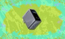 the 160W GaN Anker Prime Charger on a green background