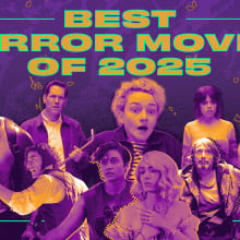 Composite of horror movie images from 2025