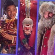 A composite of Netflix holiday movies