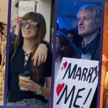 A composite of images from "Red, White & Royal Blue," "The Idea of You," "Marry Me," and "Priceless."