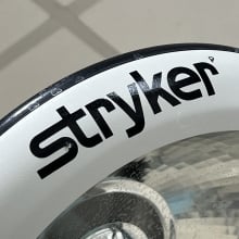 Stryker logo on medical equipment