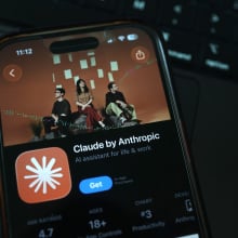 Claude by Anthropic on smartphone