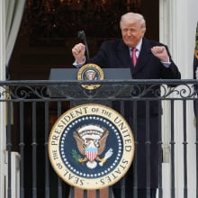President Donald Trump at the White House