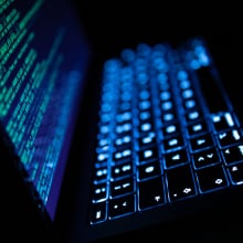 MacBook in the dark using Terminal
