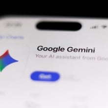 Google Gemini logo as seen in an app store. 