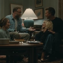 Olivia Wilde, Seth Rogen, Penélope Cruz, and Edward Norton in "The Invite."