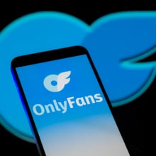 onlyfans logo on phone