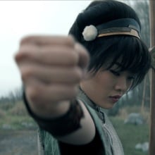Miya Cech as Toph in "Avatar: The Last Airbender."