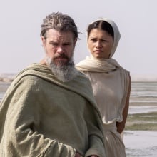 Matt Damon and Zendaya in "The Odyssey."