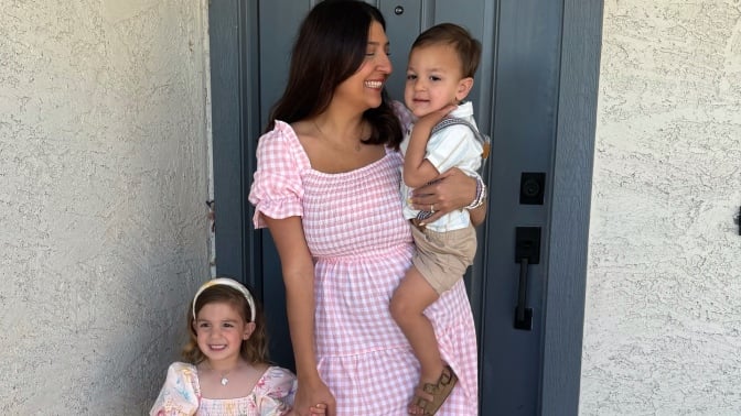woman with children