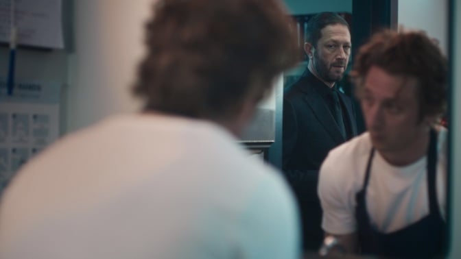 Jeremy Allen White and Ebon Moss-Bachrach in "The Bear."
