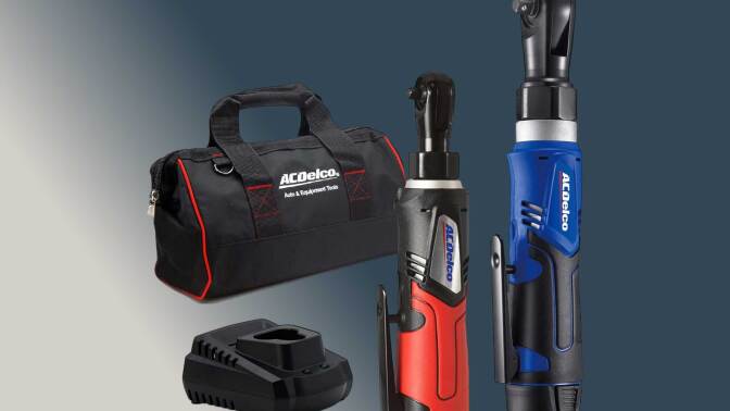 ACDelco G12 Series Li-ion 12V 1/4" & 3/8" Ratchet Wrench Kit with 1 Battery & Bag