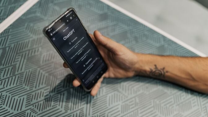 ChatGPT on phone