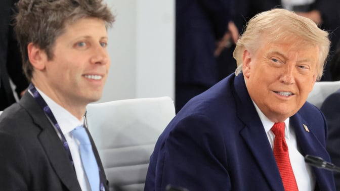 Sam Altman and Donald Trump