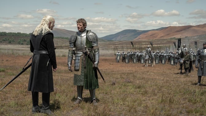 Matt Smith and James Norton in "House of the Dragon."