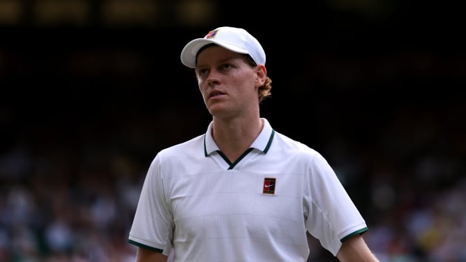 Jannik Sinner of Italy looks on