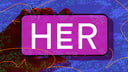 phone with HER logo