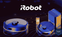 irobot roomba vacuums with irobot logo