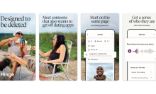 Hinge dating app screenshot. 