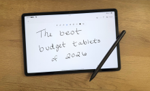 A tablet with 'The best budget tablets of 2026' written on it