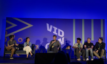 Panelists on a VidCon 2026 panel