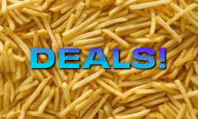 french fries with "Deals" in blue font overlaid