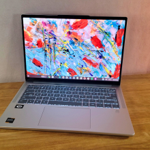 lenovo chromebook 14 plus on tabletop