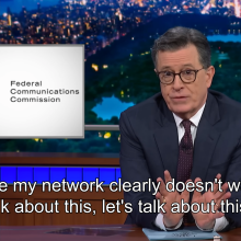 Stephen Colbert on "The Late Show with Stephen Colbert."