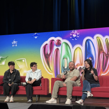 Creator economy leaders at a VidCon panel