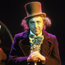 Willy Wonka & the Chocolate Factory  Actor Gene Wilder as Willy Wonka on the set of the film 'Willy Wonka & the Chocolate Factory', based on the novel by Roald Dahl, 1971. 