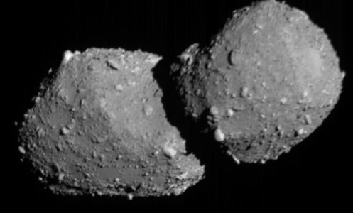 Hayabusa2 taking pictures of Torifune asteroid