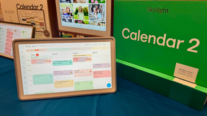 The Skylight Calendar 2 at CES 2026.