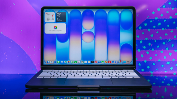 the apple macbook neo in indigo